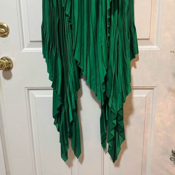 Acler Cedar Pleated Dress Emerald Green Size US 2 AU 6 $465 - Picture 3 of 11